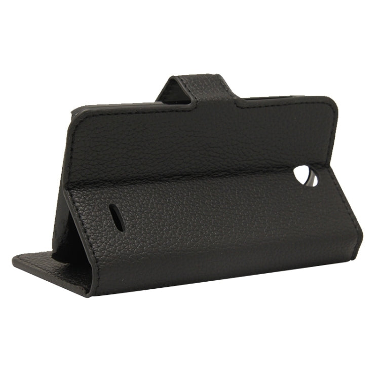 Litchi Texture Horizontal Flip Magnetic Buckle Leather Case with Holder & Card Slots & Wallet for HTC Desire 310