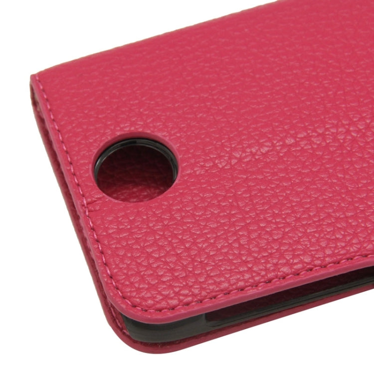 Litchi Texture Horizontal Flip Magnetic Buckle Leather Case with Holder & Card Slots & Wallet for HTC Desire 310