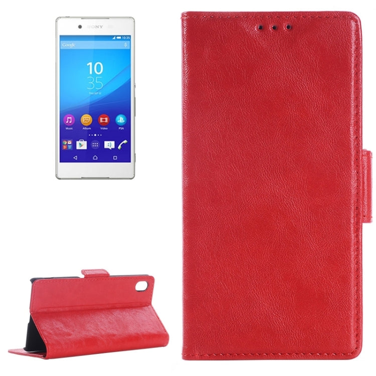 Oil Skin Texture Horizontal Flip Leather Case with Holder & Card Slots & Wallet for Sony Xperia Z4