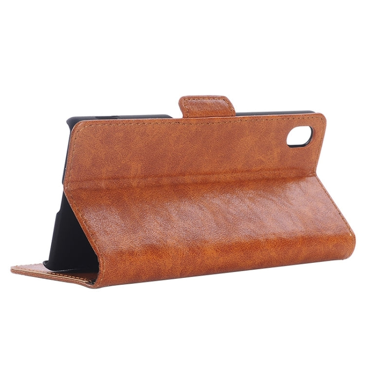 Oil Skin Texture Horizontal Flip Leather Case with Holder & Card Slots & Wallet for Sony Xperia Z4