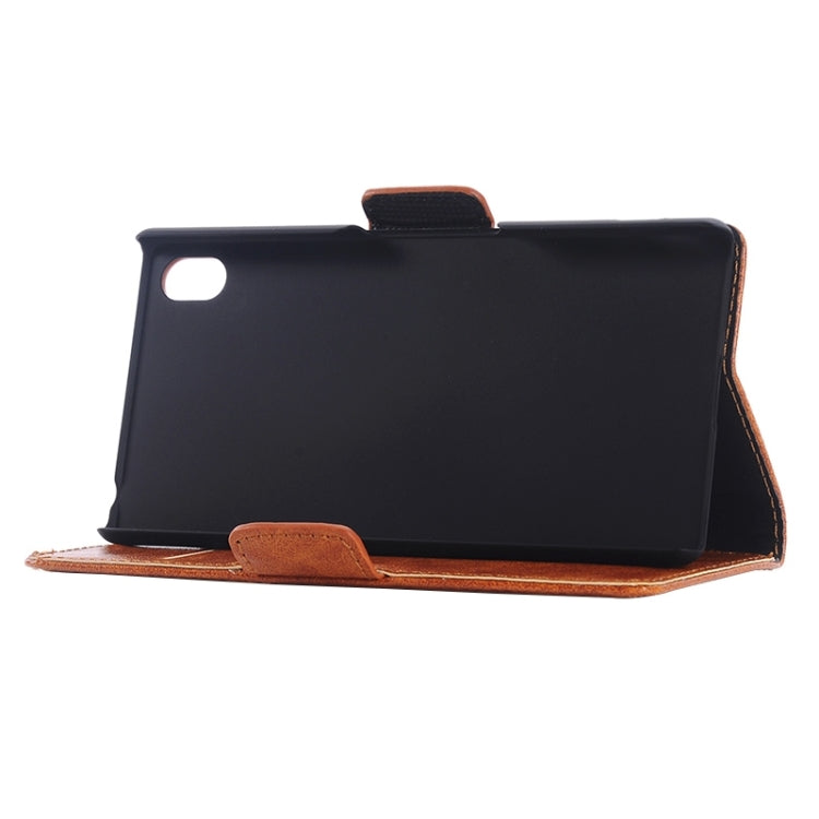 Oil Skin Texture Horizontal Flip Leather Case with Holder & Card Slots & Wallet for Sony Xperia Z4