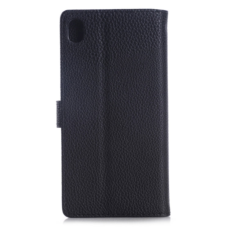 Litchi Texture Horizontal Flip Leather Case with Holder & Card Slots & Wallet for Sony Xperia Z4
