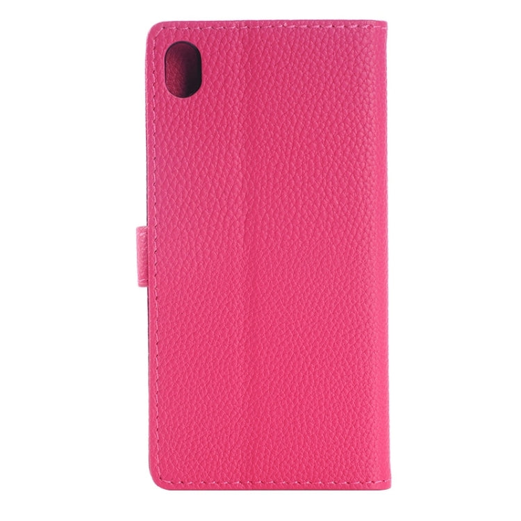 Litchi Texture Horizontal Flip Leather Case with Holder & Card Slots & Wallet for Sony Xperia Z4