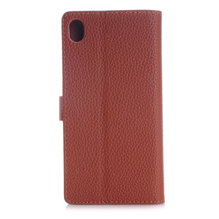 Litchi Texture Horizontal Flip Leather Case with Holder & Card Slots & Wallet for Sony Xperia Z4