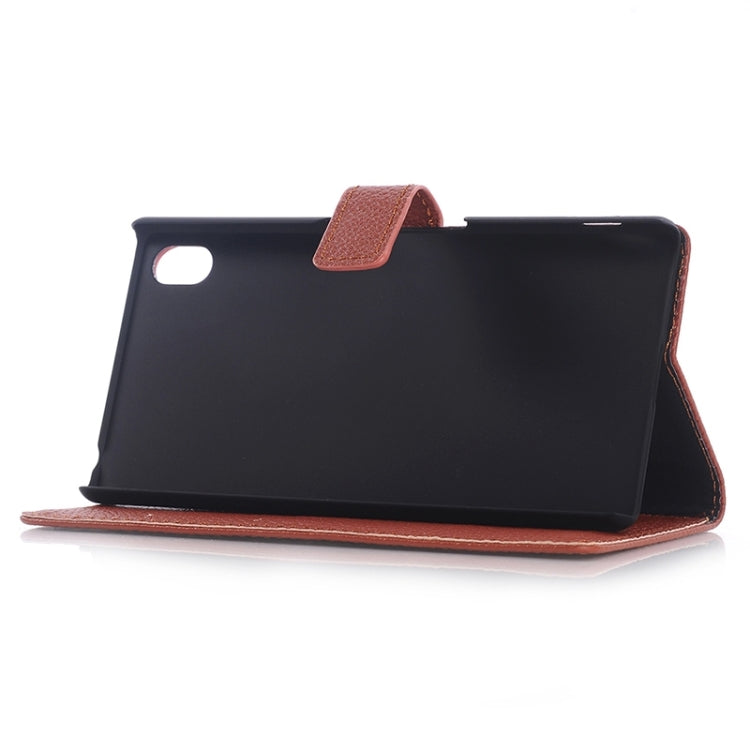 Litchi Texture Horizontal Flip Leather Case with Holder & Card Slots & Wallet for Sony Xperia Z4
