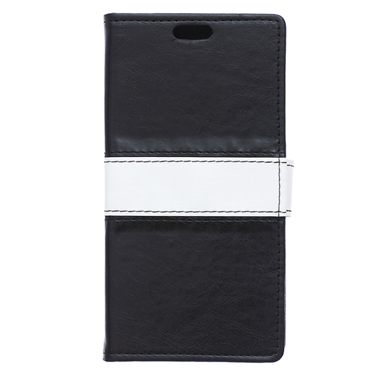 Crazy Horse Texture Horizontal Flip Color Matching Leather Case for HTC Desire 320