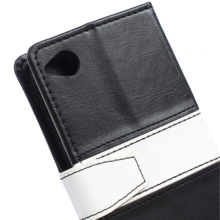 Crazy Horse Texture Horizontal Flip Color Matching Leather Case for HTC Desire 320