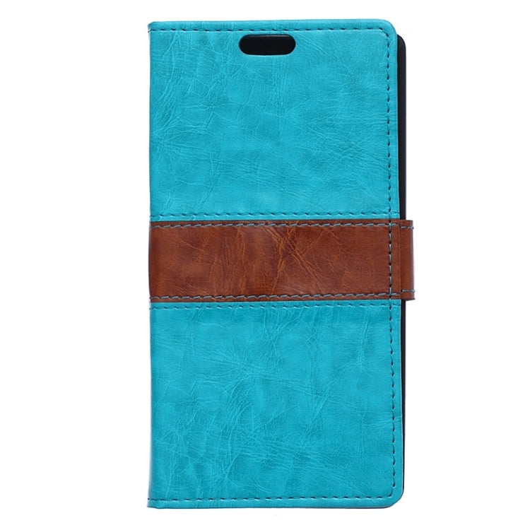 Crazy Horse Texture Horizontal Flip Color Matching Leather Case for HTC Desire 320
