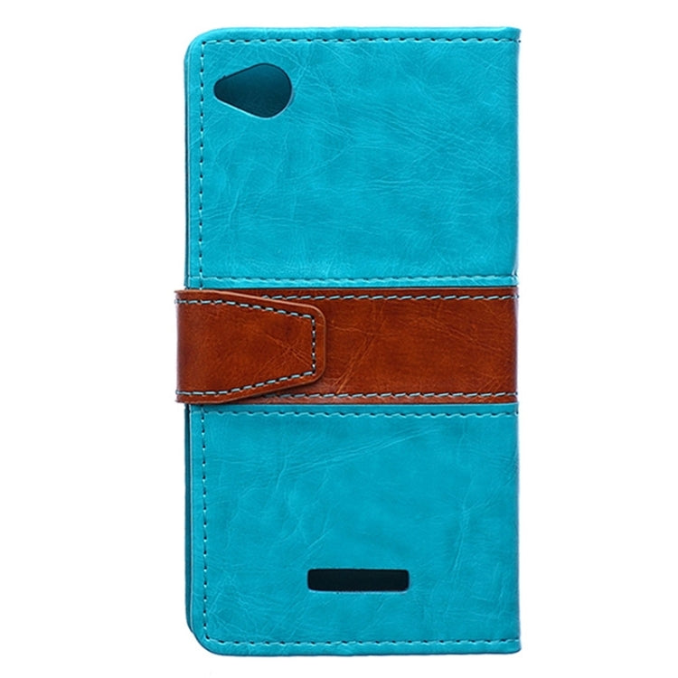 Crazy Horse Texture Horizontal Flip Color Matching Leather Case for HTC Desire 320