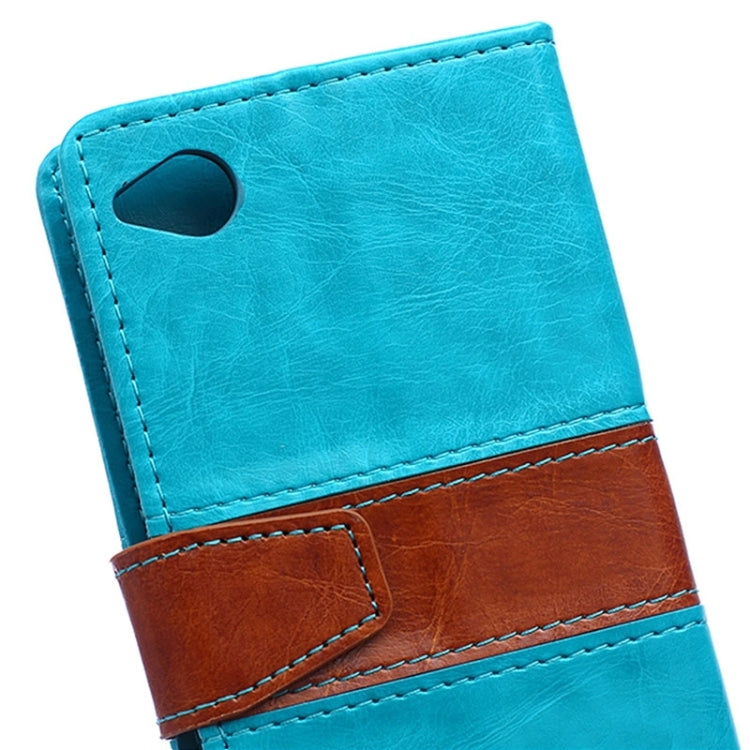 Crazy Horse Texture Horizontal Flip Color Matching Leather Case for HTC Desire 320