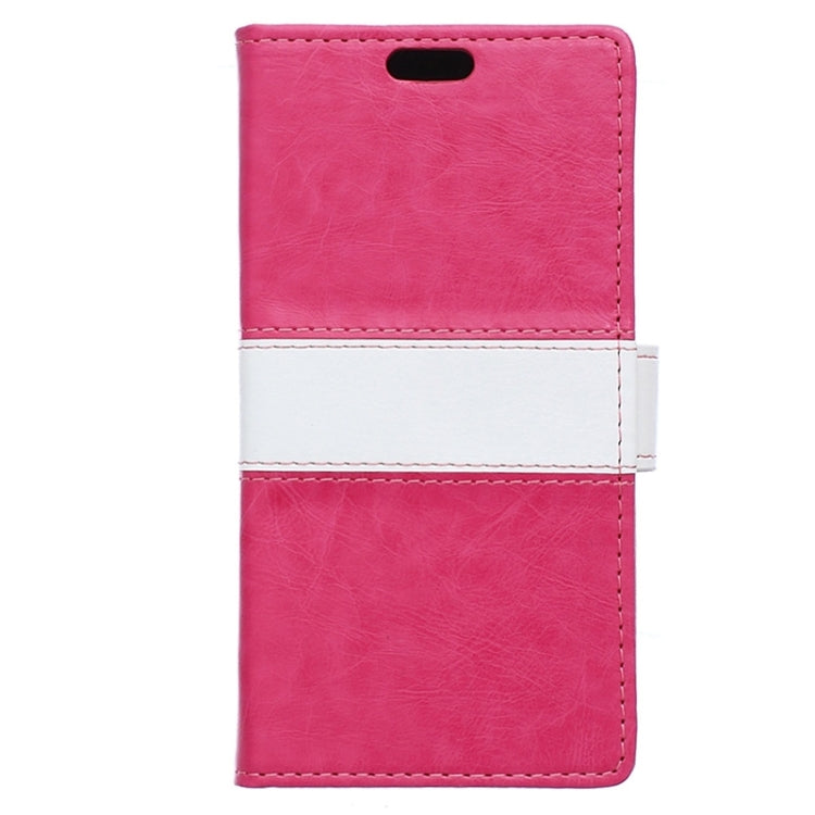 Crazy Horse Texture Horizontal Flip Color Matching Leather Case for HTC Desire 320