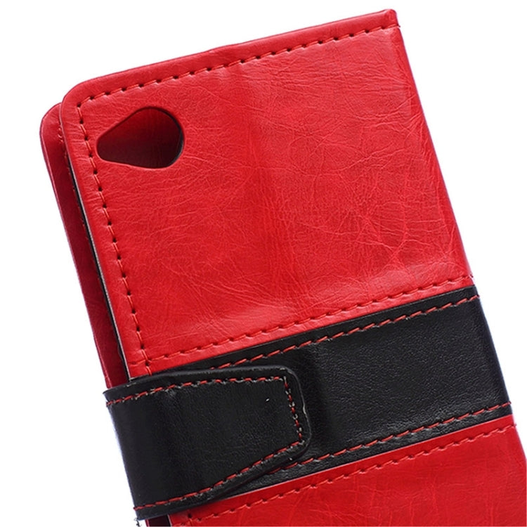 Crazy Horse Texture Horizontal Flip Color Matching Leather Case for HTC Desire 320
