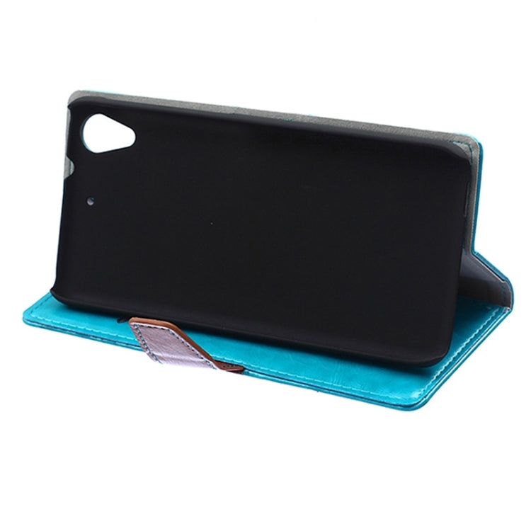 Crazy Horse Texture Horizontal Flip Color Matching Leather Case with Card Slots & Wallet & Holder for HTC Desire 626