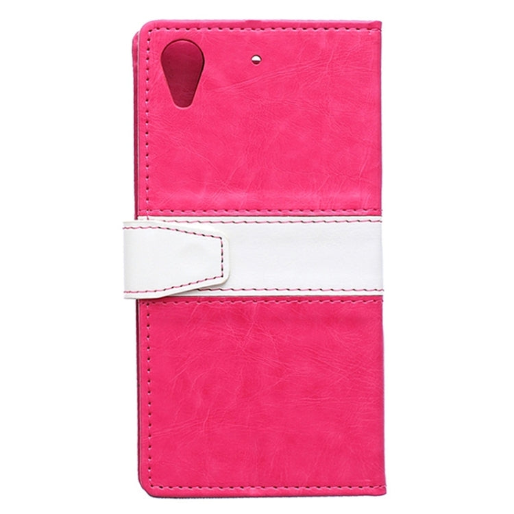 Crazy Horse Texture Horizontal Flip Color Matching Leather Case with Card Slots & Wallet & Holder for HTC Desire 626