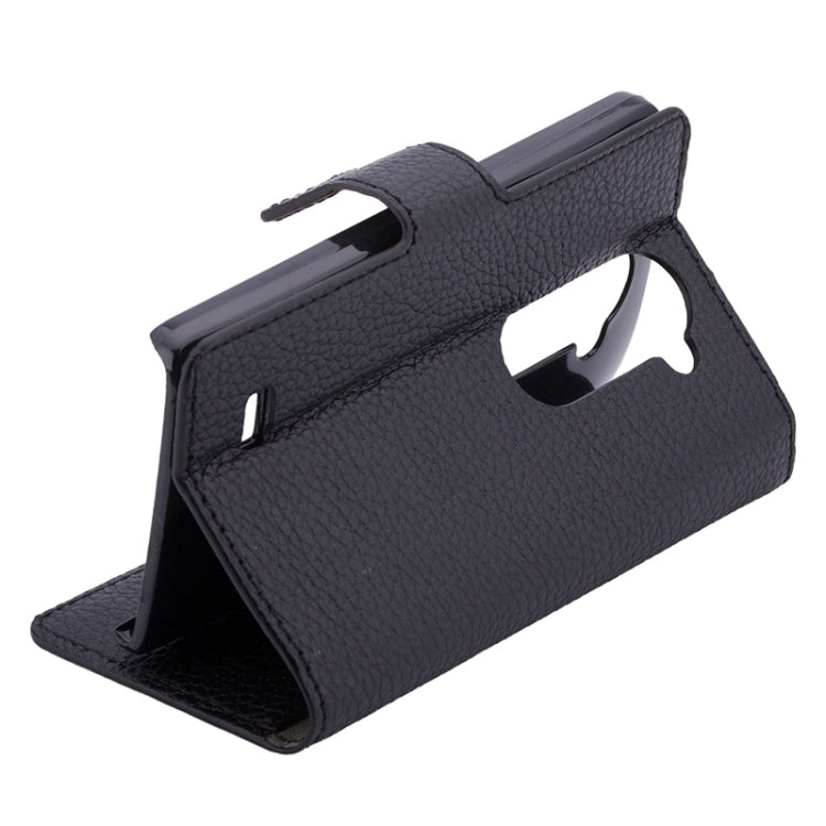 Litchi Texture Horizontal Flip Leather Case with Holder & Card Slots & Wallet for LG Leon / C40