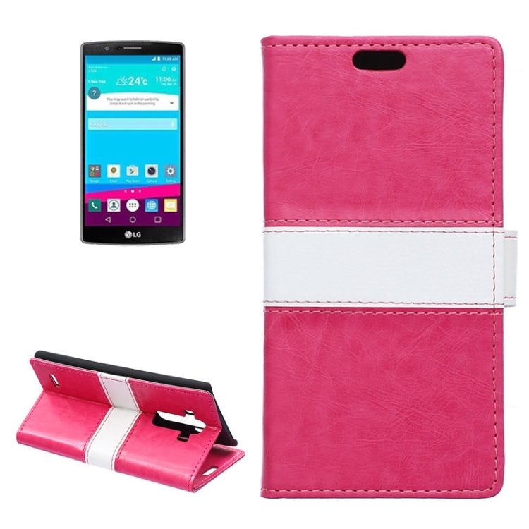 Crazy Horse Texture Horizontal Flip Color Matching Leather Case with Card Slots & Wallet & Holder for LG G4