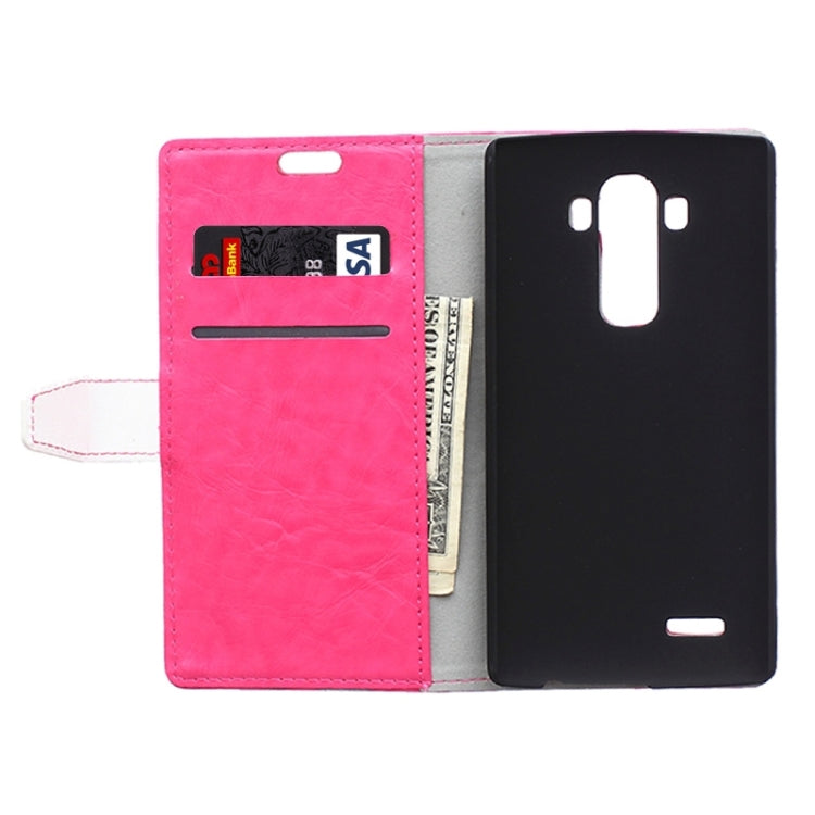 Crazy Horse Texture Horizontal Flip Color Matching Leather Case with Card Slots & Wallet & Holder for LG G4