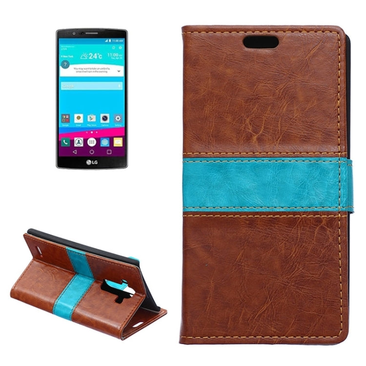 Crazy Horse Texture Horizontal Flip Color Matching Leather Case with Card Slots & Wallet & Holder for LG G4
