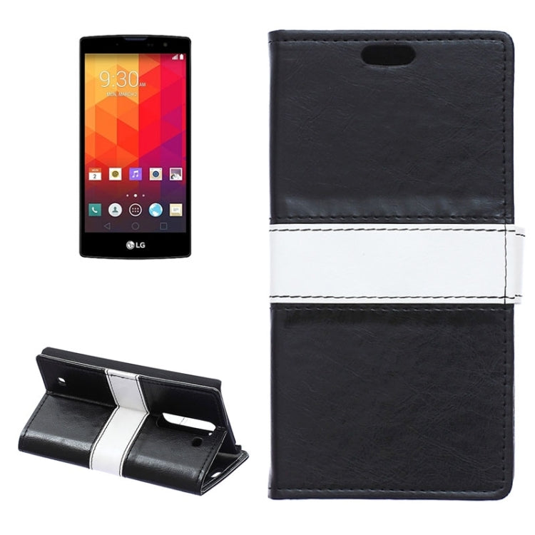 Crazy Horse Texture Horizontal Flip Color Matching Leather Case with Card Slots & Wallet & Holder for LG Magna