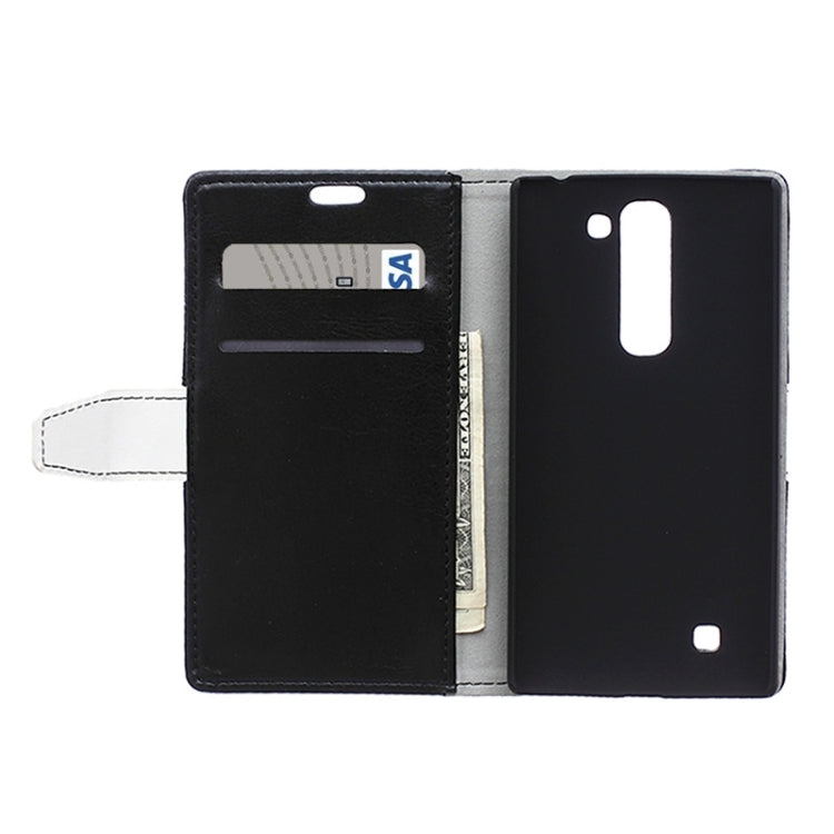 Crazy Horse Texture Horizontal Flip Color Matching Leather Case with Card Slots & Wallet & Holder for LG Magna