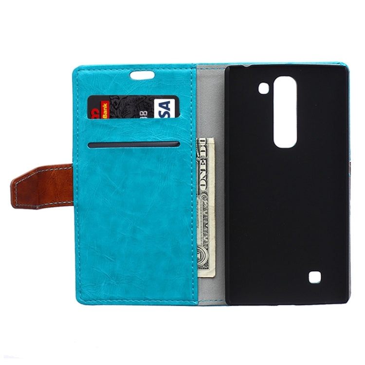 Crazy Horse Texture Horizontal Flip Color Matching Leather Case with Card Slots & Wallet & Holder for LG Magna