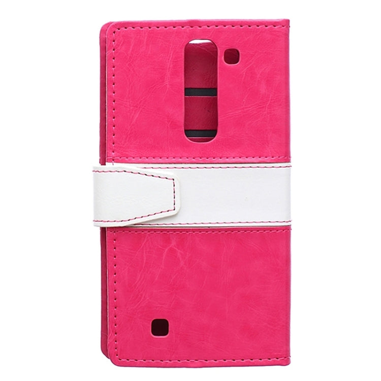 Crazy Horse Texture Horizontal Flip Color Matching Leather Case with Card Slots & Wallet & Holder for LG Magna