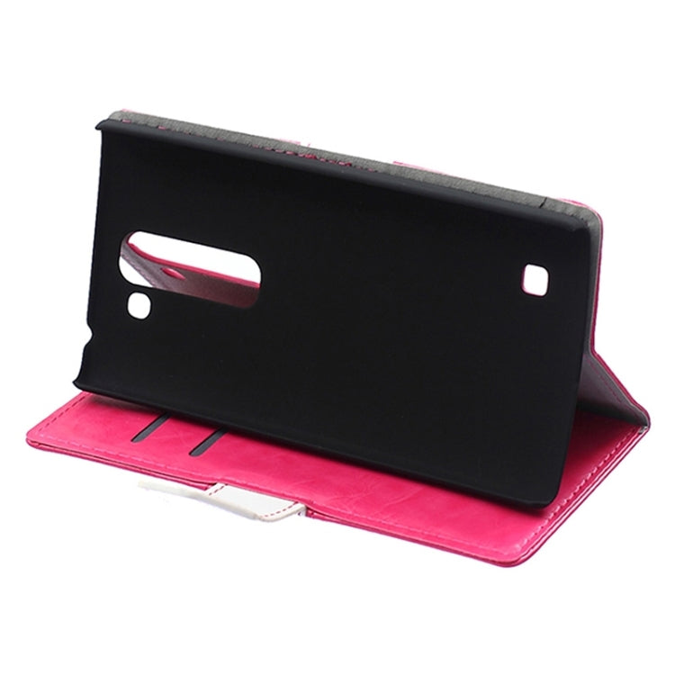 Crazy Horse Texture Horizontal Flip Color Matching Leather Case with Card Slots & Wallet & Holder for LG Magna