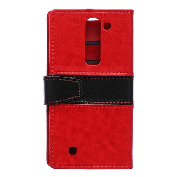 Crazy Horse Texture Horizontal Flip Color Matching Leather Case with Card Slots & Wallet & Holder for LG Magna