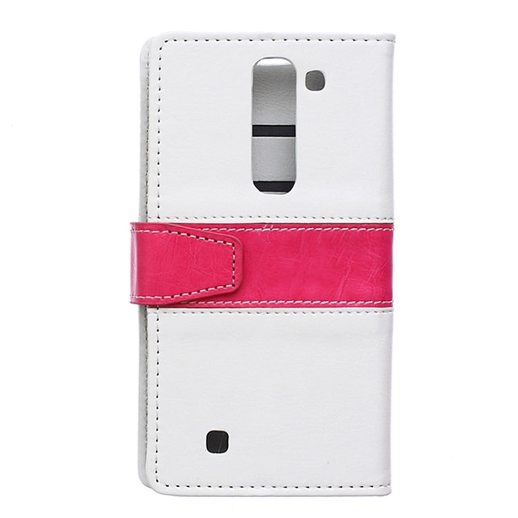 Crazy Horse Texture Horizontal Flip Color Matching Leather Case with Card Slots & Wallet & Holder for LG Magna
