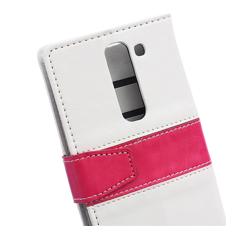 Crazy Horse Texture Horizontal Flip Color Matching Leather Case with Card Slots & Wallet & Holder for LG Magna