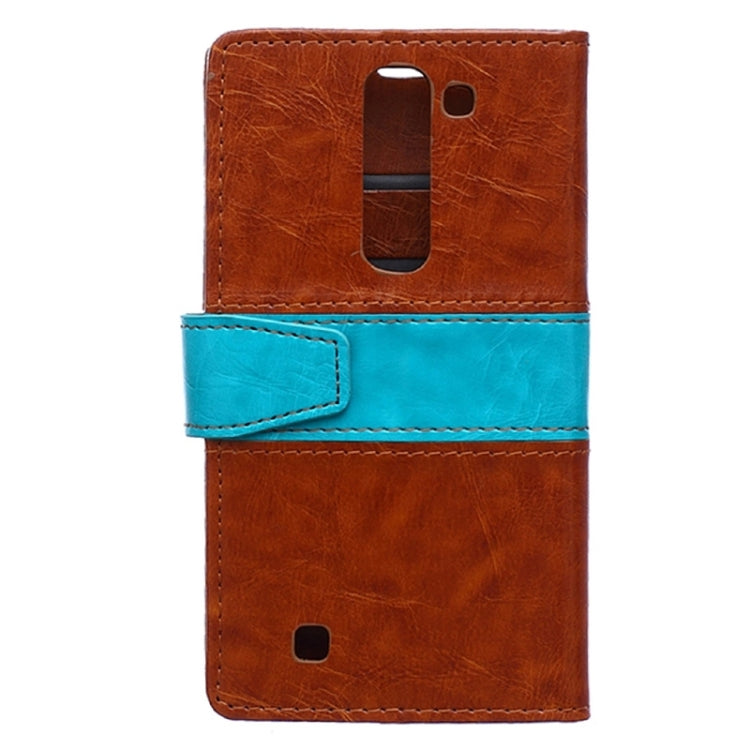Crazy Horse Texture Horizontal Flip Color Matching Leather Case with Card Slots & Wallet & Holder for LG Magna