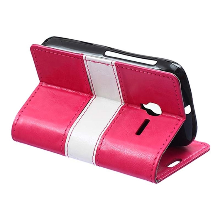 Crazy Horse Texture Horizontal Flip Color Matching Leather Case with Card Slots & Wallet & Holder for Alcatel OneTouch Pixi 3 / OT4009D