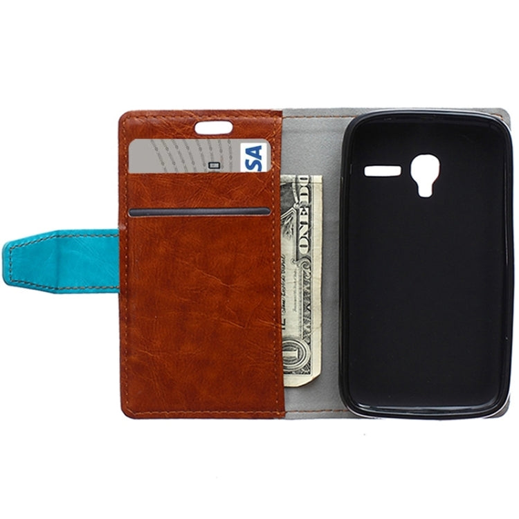 Crazy Horse Texture Horizontal Flip Color Matching Leather Case with Card Slots & Wallet & Holder for Alcatel OneTouch Pixi 3 / OT4009D