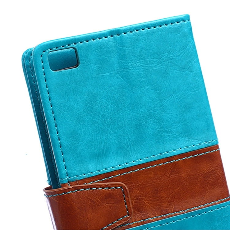 Crazy Horse Texture Horizontal Flip Color Matching Leather Case with Card Slots & Wallet & Holder for Huawei P8