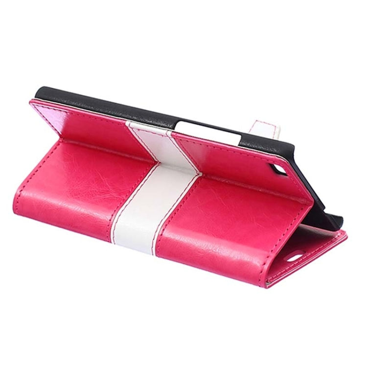 Crazy Horse Texture Horizontal Flip Color Matching Leather Case with Card Slots & Wallet & Holder for Huawei P8