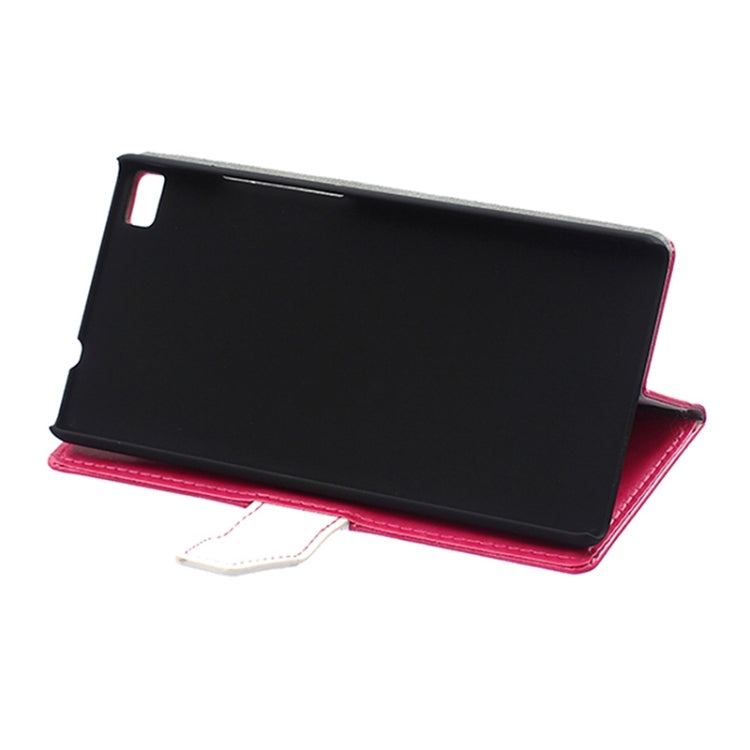 Crazy Horse Texture Horizontal Flip Color Matching Leather Case with Card Slots & Wallet & Holder for Huawei P8