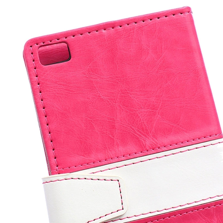 Crazy Horse Texture Horizontal Flip Color Matching Leather Case with Card Slots & Wallet & Holder for Huawei P8