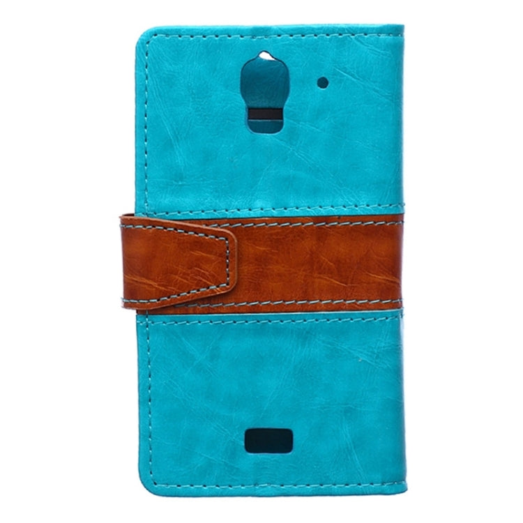 Crazy Horse Texture Horizontal Flip Color Matching Leather Case with Card Slots & Wallet & Holder for Huawei Y360