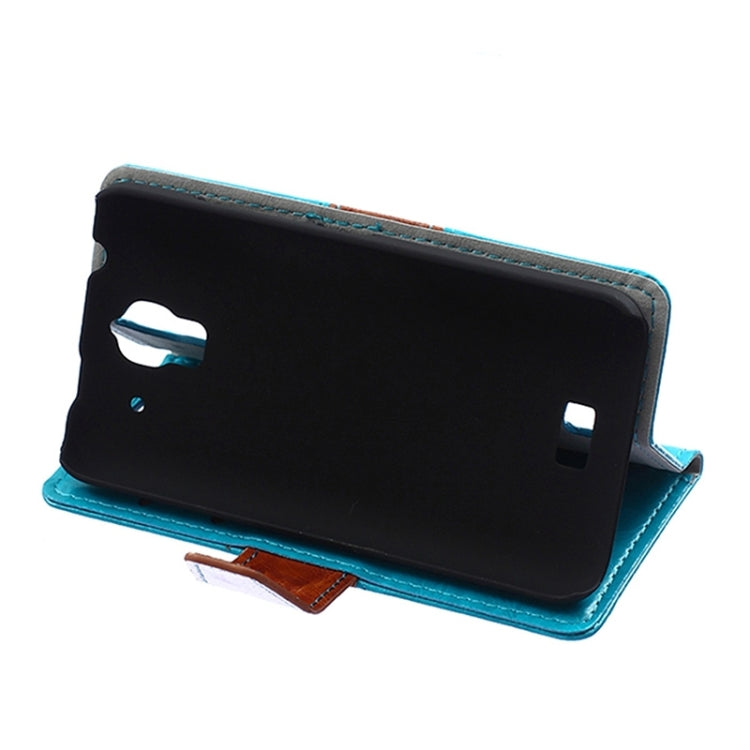 Crazy Horse Texture Horizontal Flip Color Matching Leather Case with Card Slots & Wallet & Holder for Huawei Y360