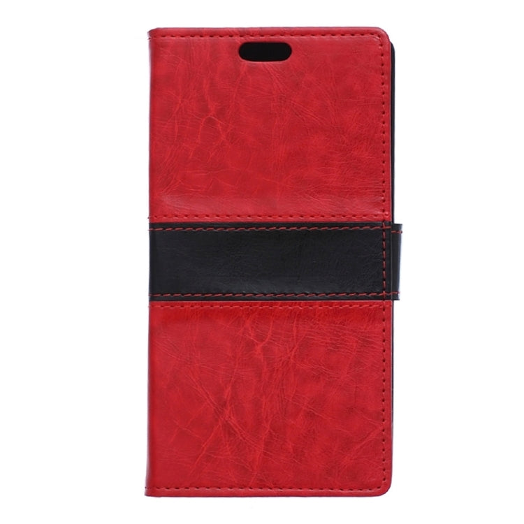 Crazy Horse Texture Horizontal Flip Color Matching Leather Case with Card Slots & Wallet & Holder for Huawei Y360