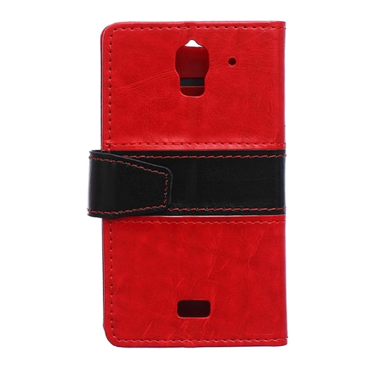 Crazy Horse Texture Horizontal Flip Color Matching Leather Case with Card Slots & Wallet & Holder for Huawei Y360