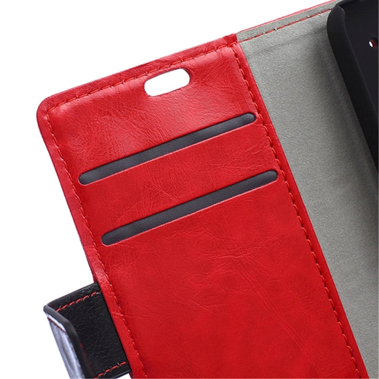 Crazy Horse Texture Horizontal Flip Color Matching Leather Case with Card Slots & Wallet & Holder for Huawei Y360