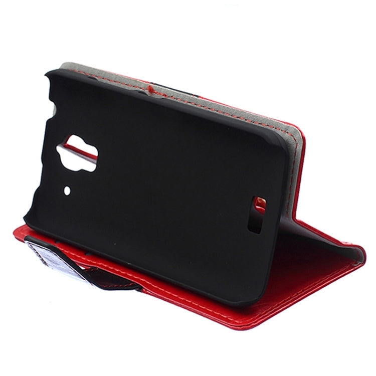 Crazy Horse Texture Horizontal Flip Color Matching Leather Case with Card Slots & Wallet & Holder for Huawei Y360