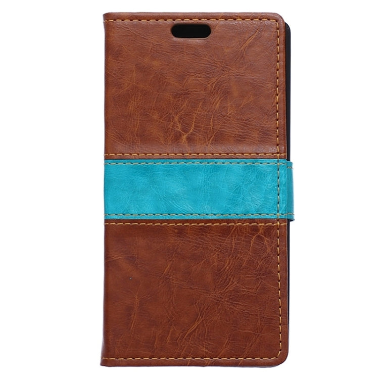 Crazy Horse Texture Horizontal Flip Color Matching Leather Case with Card Slots & Wallet & Holder for Huawei Y360
