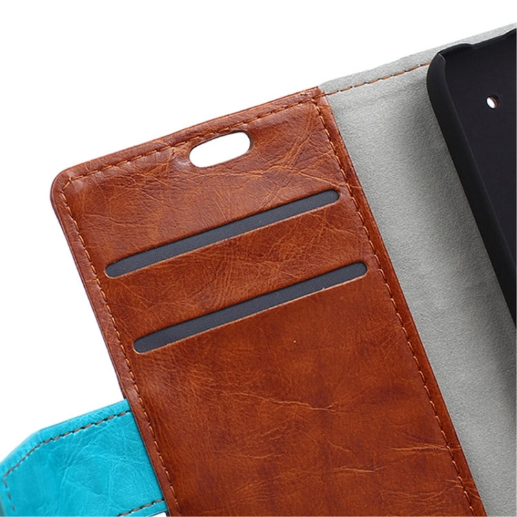 Crazy Horse Texture Horizontal Flip Color Matching Leather Case with Card Slots & Wallet & Holder for Huawei Y360