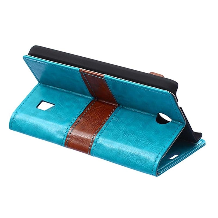 Crazy Horse Texture Horizontal Flip Color Matching Leather Case with Card Slots & Wallet & Holder for Huawei Ascend Y635