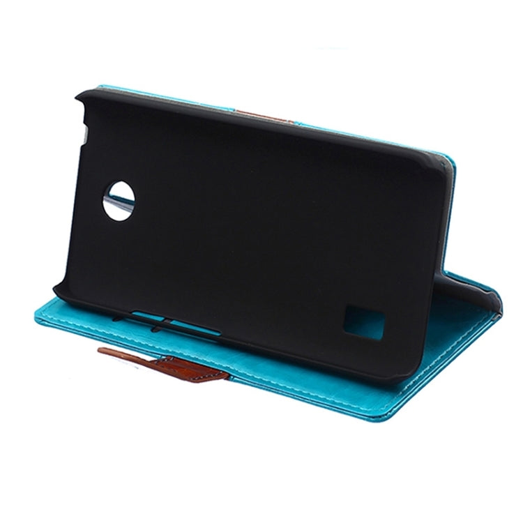 Crazy Horse Texture Horizontal Flip Color Matching Leather Case with Card Slots & Wallet & Holder for Huawei Ascend Y635