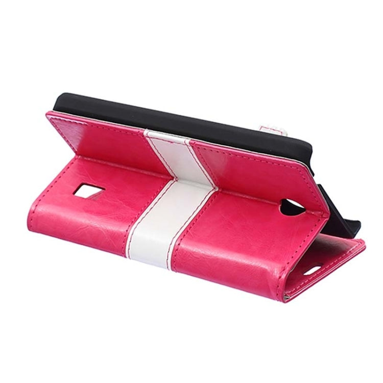 Crazy Horse Texture Horizontal Flip Color Matching Leather Case with Card Slots & Wallet & Holder for Huawei Ascend Y635