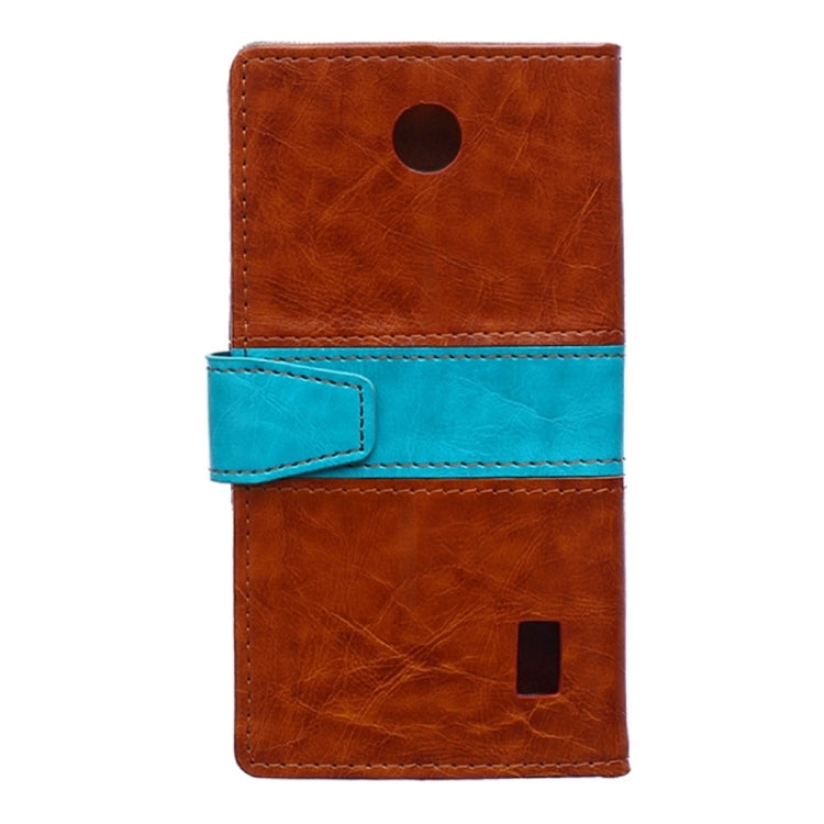 Crazy Horse Texture Horizontal Flip Color Matching Leather Case with Card Slots & Wallet & Holder for Huawei Ascend Y635
