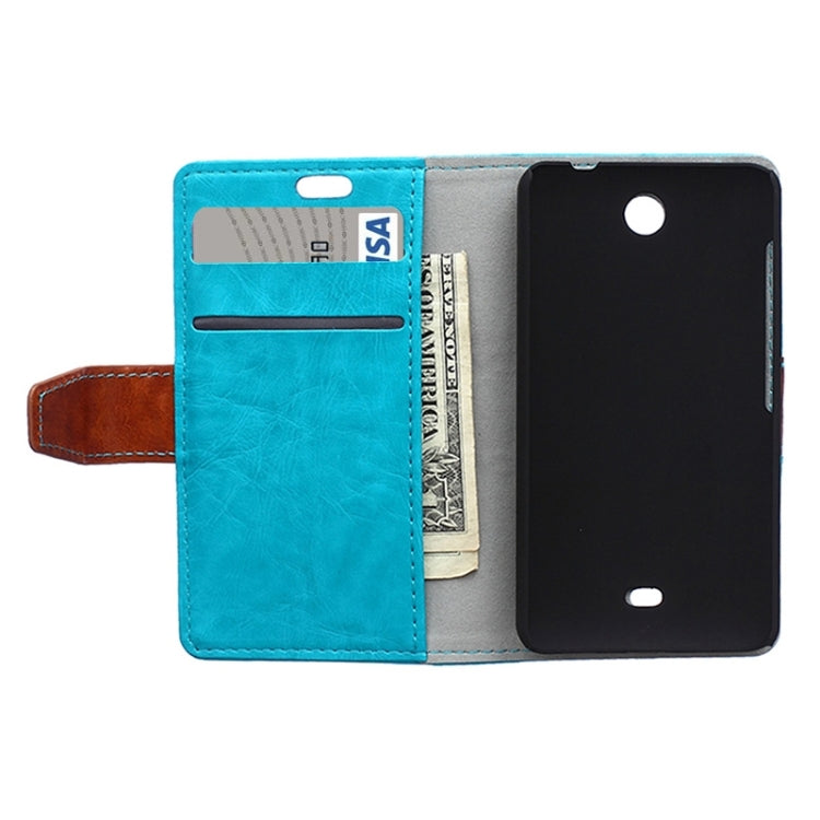 Crazy Horse Texture Horizontal Flip Color Matching Leather Case with Card Slots & Wallet & Holder for Microsoft Lumia 430